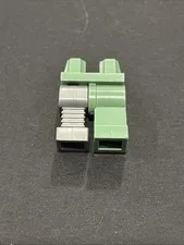 NEW Lego Minifig SAND GREEN LEGS Metal Silver Prosthetic Cybernetic Cyborg Robot