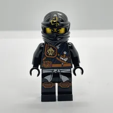 LEGO NINJAGO Cole in Jungle Robe Minifigure (njo0124) - Great Condition