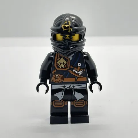LEGO NINJAGO Cole in Jungle Robe Minifigure (njo0124) - Great Condition