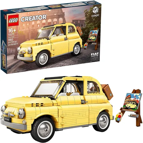 LEGO Creator Expert Fiat 500 10271 Toy Car Building Set for Adults and Fans o...