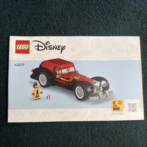 LEGO 43277 Disney Cruella de Vil's Car Instruction Manual Only No Bricks