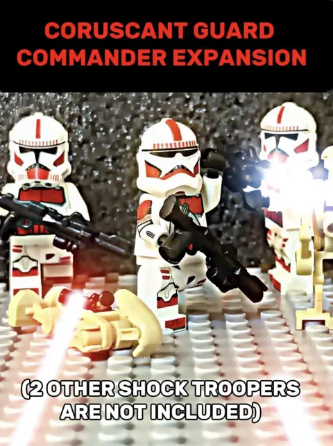 LEGO Star Wars Coruscant Guard Commander Expansion Shock Trooper Minifigure