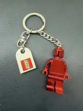 LEGO Red Chrome VIP Minifigure Keychain (5005205) Mint Condition!
