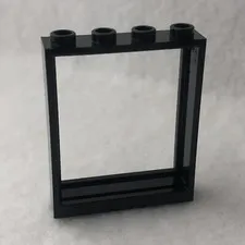 LEGO 6154 Black Door, Frame 1 x 4 x 4 Lift (x1)