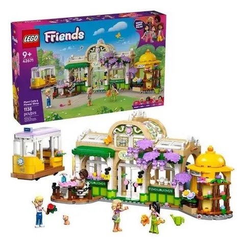 LEGO Friends Plant Café & Flower Shop Pretend Play Building Toy  1138 Pieces