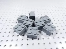 LEGO Lot of 8 Dark Bluish Gray 2x2 Bricks BP