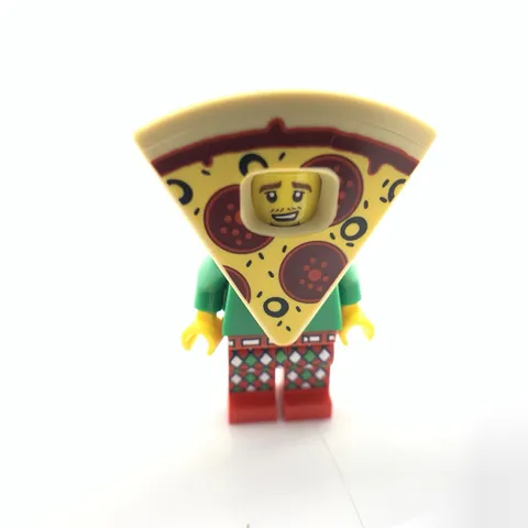 Lego Series 19 Minifigure 71025 - Pizza Costume Guy Missing Sign