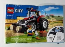 LEGO City: Tractor Red  (60287) Instructions Only Girl Mini fig Farm Bunny Cute