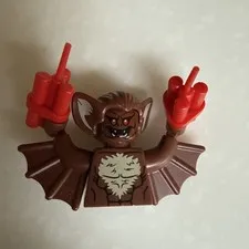 Lego Man-Bat, Minifigure, No Pants! No cracks! 2 Dynamites!