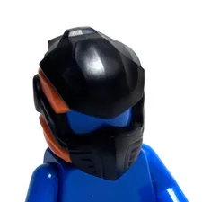 Lego - Minifigure Headgear - Black / Orange, Ninja, Helmet / Mask