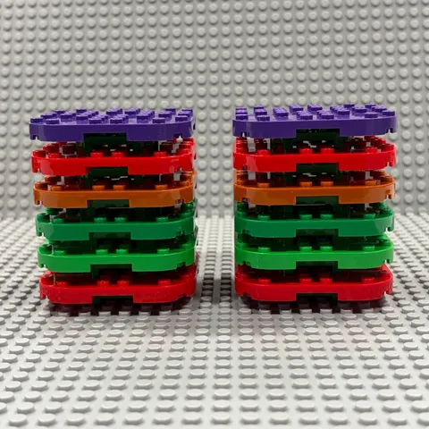 LEGO Plate Tower Pillar Stack 66789 66790 Plates 6x6 8x8 : All Included