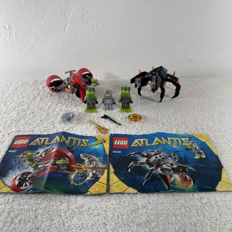 Lego Atlantis 2 Sets 8056 Monster Crab Clash And 8057 Wreck Raider