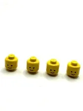LEGO Minifigure Head Solid Stud Smile 3626ap01 Classic Space, Castle  x4 E06