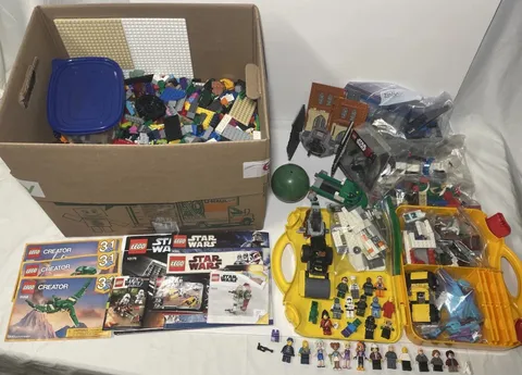 LEGO 21 lb Bulk Lot - Minifigs, Pieces Of Sets, Guides, Star Wars Potter Etc