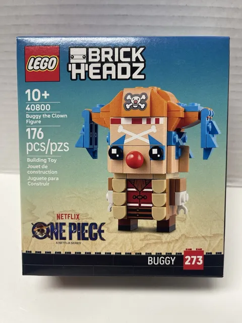 LEGO 40800 One Piece Netflix Brick Headz Buggy the Clown Figure New. Free Ship!!