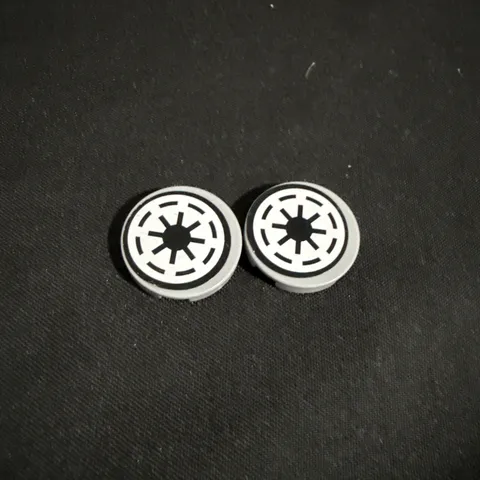 Lego Round Tile 2x2 Star Wars Imperial Logo # 4150 Lot Of 2