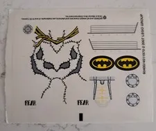Lego BATMAN 7786 BATCOPTER: CHASE FOR THE SCARECROW, STICKER SHEET ONLY