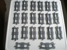 LEGO Duplo Train Track 6377 / 6378 ... Lot of 20 pc.
