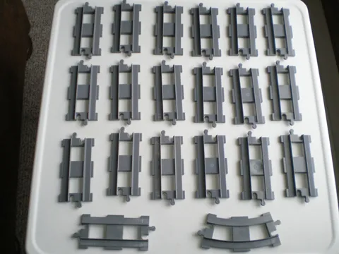 LEGO Duplo Train Track 6377 / 6378 ... Lot of 20 pc.