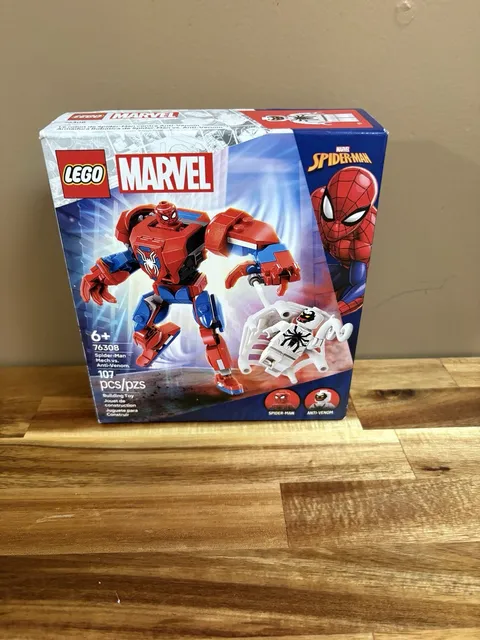 LEGO Marvel SPIDER-MAN MECH vs ANTI-VENOM New & Sealed 107 pcs 76308 LEGO