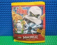 Lego Zane Minifigure Paper Bag Dragons Rising Ninjago 892401 CMF Lot Rare HTF 