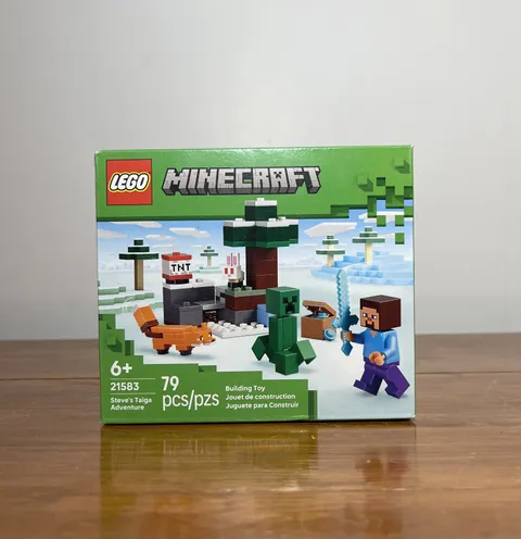 New LEGO Minecraft (21583) - Steve's Taiga Adventure-2026-79pcs-Building Toys