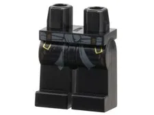 LEGO® Part 970c00pb0137 - Hips and Legs with Dark Bluish Gray Sash