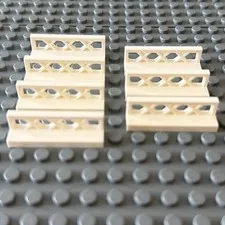 Lego Lot White 3633 Fence Lattice 1 x 4 x 1 (lot of 7)
