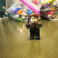 LEGO Harry Potter Minifigure Black Outfit Brown Hair Glasses