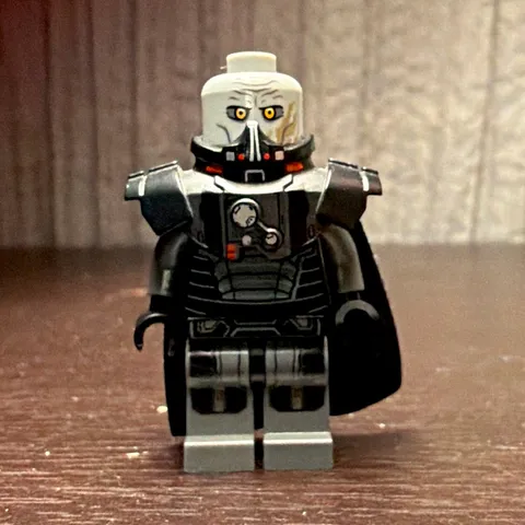 LEGO Star Wars Darth Malgus Minifigure -Gray Head, Black Cape & Armor -Authentic