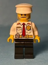 LEGO City Minifig cty0647 - Fire Boat Captain - Light Scratches/No Cracks