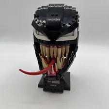 Lego 76187 Marvel Venom Head Bust Retired Assembled Built No Box/No Manual