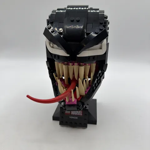 Lego 76187 Marvel Venom Head Bust Retired Assembled Built No Box/No Manual