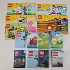 Lot of 12+ LEGO Seasonal Holiday One Off Manuals Instructions Books