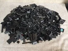  Bulk Lot Of 1000 Miscellaneous  Lego Pieces ( Black ) 