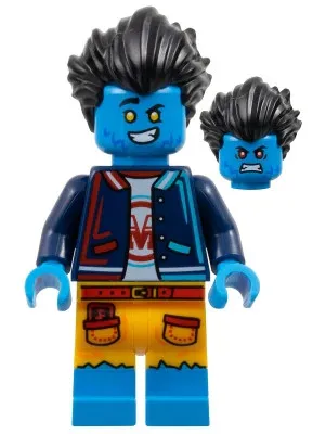 LEGO® Minifigure DREAMZzz drm057 Logan - Dark Blue Jacket, Bright Light Orange S