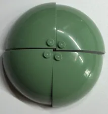 LEGO Brick, Round Corner 5 x 5 x 3 1/3 , 76776, Sand Green, QTY 4 Free Shipping