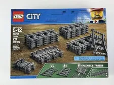 LEGO City Tracks 60205 Train Expansion 20 Pc Set Flexible Curved Straight Rails