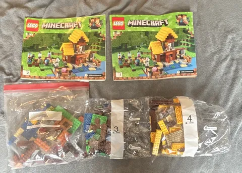 LEGO Minecraft The Farm Cottage 21144 Complete Set w/ Instructions No Box