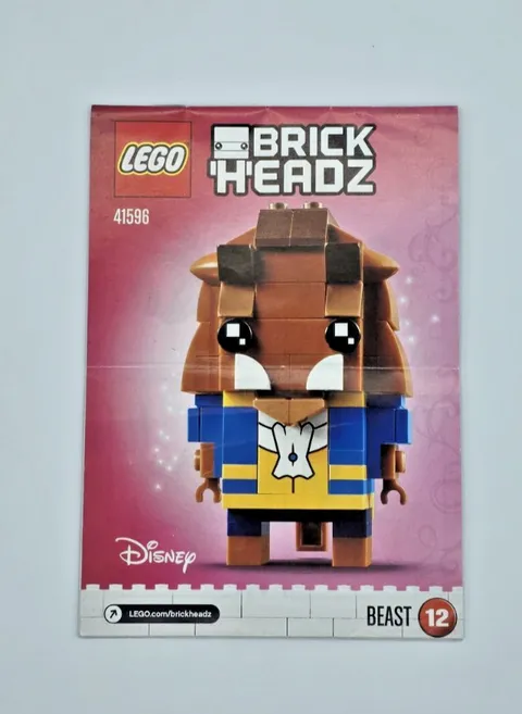 LEGO BrickHeadz Beast #41596 Disney Beauty and the Beast Instruction Manual Only