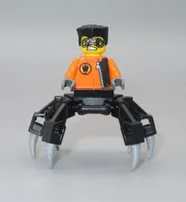 LEGO Agents Spy Clops mechanical black legs minifigure 8635