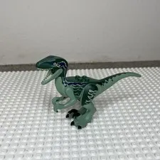 Lego Dinosaur Raptor Minifigure Velociraptor Dark Blue Green 75917 raptor07