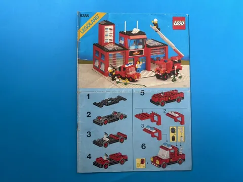 Lego 6382 Fire Station Instruction Manual Only Classic Town