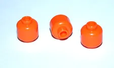 3 x LEGO ® head blank 3626c new orange figures accessories