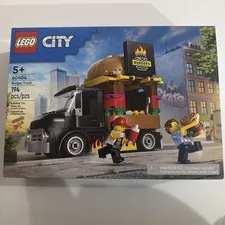 LEGO City Burger Truck 60404 Kids Multicolor New SEALED Food Van 194 Pcs