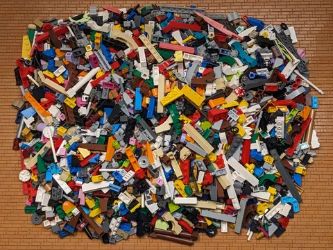 1500pcs LEGO Small Pieces Random Bulk Lot Bricks Plates Detail Finishing Cleaned