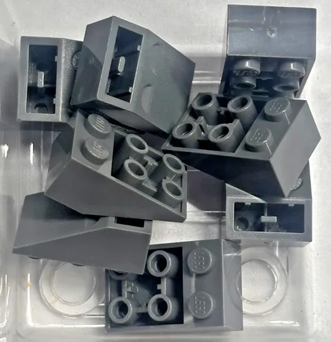 LEGO Slope, Inverted 33 3 x 2 , 3747b, Dark Bluish Gray, QTY 10 Free Shipping