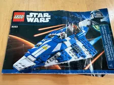 LEGO Star Wars Plo Koon Jedi Starfighter 8093 Pre Owned. Complete NO Box