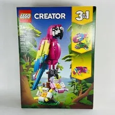 New! Lego Creator 3 in 1: Exotic Pink Parrot Set 31144 Frog & Fish