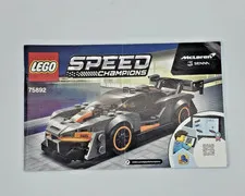 LEGO 75892 Speed Champions McLaren Senna Instruction Manual Booklet Only 2019
